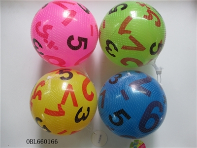 9寸数字彩印球 - OBL660166
