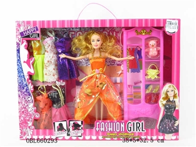 High quality big box 11.5 -inch barbie with accessories clothes - OBL660293