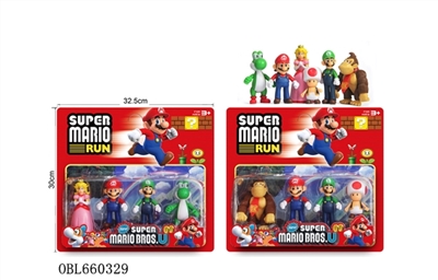 4 to 5 inches of super Mario doll 4/2 only - OBL660329