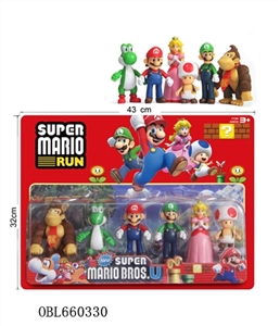 4 to 5 inches of super Mario doll 6 only - OBL660330
