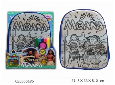 MOANA莫阿娜彩绘水彩背包(5色可洗水笔） - OBL660485