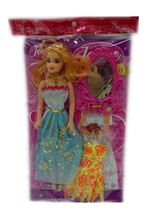 11.5 empty handed beautiful girl with accessories, orange - OBL660753