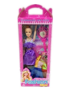 11.5 empty handed beautiful girl with conventional fitting clothes - OBL660761