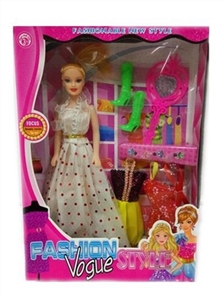 11.5 empty handed beautiful girl with conventional fitting clothes - OBL660765