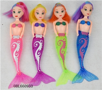 7 inch light mermaid doll opp bag 