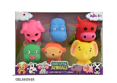 Six cartoon animals to evade glue blister box - OBL660948