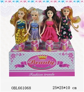 9 inches solid body cream barbie (4 mixed loading) - OBL661068