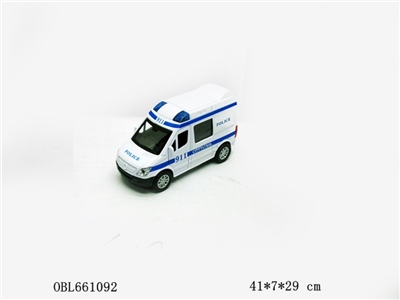 1:2 alloy 2 to open the door back to the police car Medical car - OBL661092