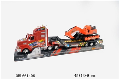 Inertial flat car a digger - OBL661406