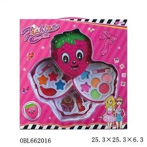 Turn cover strawberry three layers of cosmetics - OBL662016