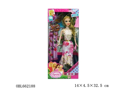 11.5 inch solid barbie six mixed with handbags - OBL662188