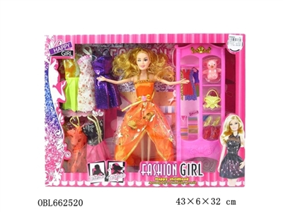 High quality big box 11.5 -inch barbie with accessories clothes - OBL662520