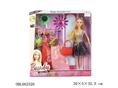 High quality fashion 11.5 -inch barbie with accessories clothes - OBL662526