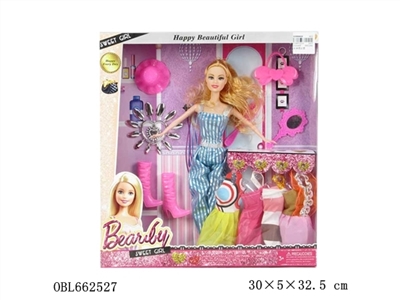 High quality fashion 11.5 -inch barbie with accessories clothes - OBL662527