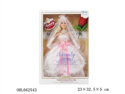 High quality 11.5 -inch real princess wedding dress - OBL662543