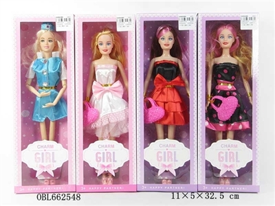 High quality 11.5 inch solid body fashion barbie four assortments - OBL662548
