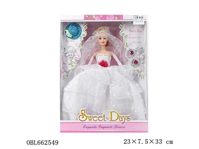 High quality 11.5 -inch real princess wedding dress - OBL662549