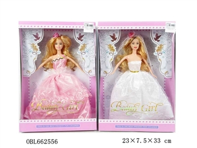 High quality wedding dress 12 joint real barbie - OBL662556