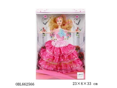 High quality 11.5 -inch real princess wedding dress - OBL662566