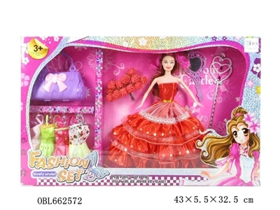 High quality ray big boxes of 11.5 inches of solid body dress barbie with fitting clothes - OBL662572