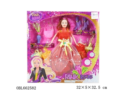 High quality ray big boxes of 11.5 inches of solid body dress barbie with fitting clothes - OBL662582