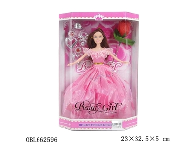 High quality 11.5 -inch real princess wedding dress - OBL662596