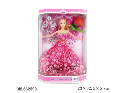 High quality 11.5 -inch real princess wedding dress - OBL662598