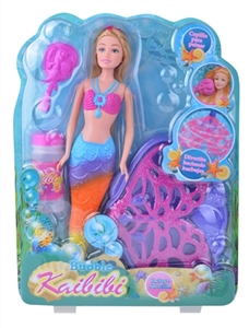 11.5 inch solid body kay bibi blowing bubbles mermaid princess - OBL662685
