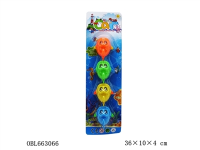 Solid color back in cartoon fish - OBL663066