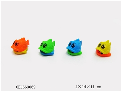 Solid color bell back in cartoon fish - OBL663069