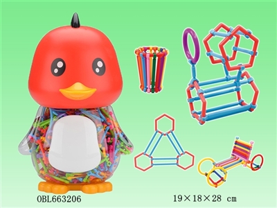聪明棒积木鸭罐750PCS     (中、英文包装） - OBL663206