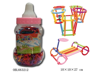 聪明棒积木奶瓶罐325PCS   (中、英文包装） - OBL663212