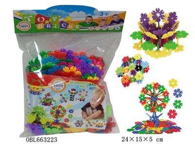 The leaves snow blocks card punching bag for 240 PCS - OBL663223