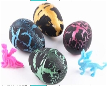 Large black cracks resurrection dinosaur egg - OBL663603