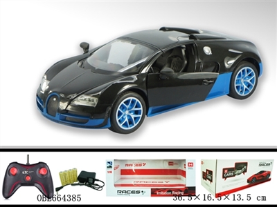 Remote control car 1:16 five-way bugatti open simulation - OBL664385