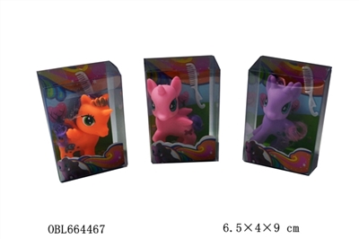 High-grade PVC box evade glue pony with a comb three mixed elves - OBL664467