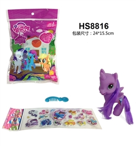 Horse with the comb, stickers - OBL664555