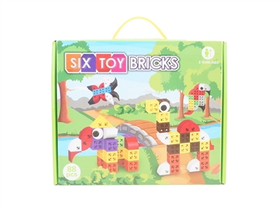 88 pieces of six wooden area - OBL665381