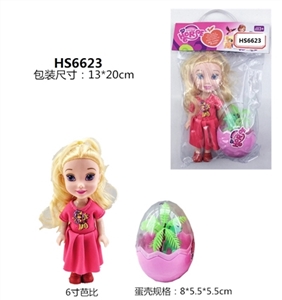 6 inches of Eva with dinosaur egg - OBL665405