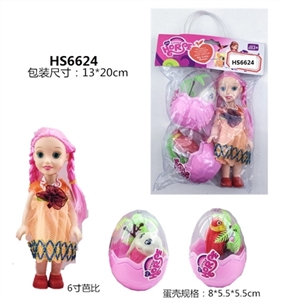 6 inch doll with two eggs - OBL665406