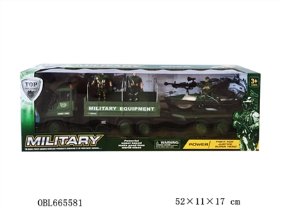 Inertia of military vehicles soldiers dragging battle ship - OBL665581