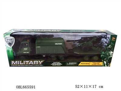 Inertial drag gun military tank truck - OBL665591