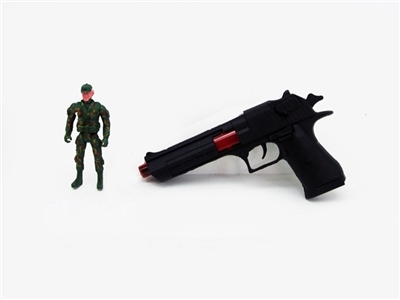 Solid color flint gun with soldiers - OBL666440