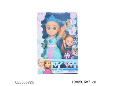 Two 10-inch music empty handed snow princess and six inches of snow and ice princess - OBL666824