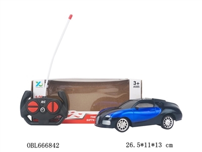 Cross with 3 d light bugatti remote control car - OBL666842