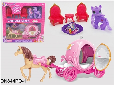 Ma bao li electric cart light music with a pony - OBL666856
