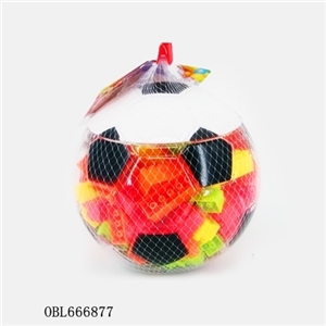 Football produced blocks multi-color combination weighing 300 grams (95 PCS) - OBL666877