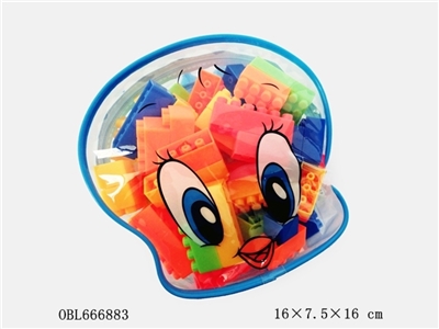 Blue bag produced blocks multi-color combination weighing 180 grams (60 PCS) - OBL666883