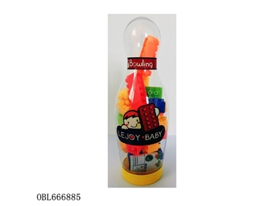 Small bowling produced blocks multi-color combination weighing 80 grams (27 PCS) - OBL666885