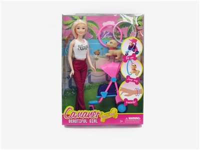 狗推车11寸卡曼儿芭比 - OBL667019